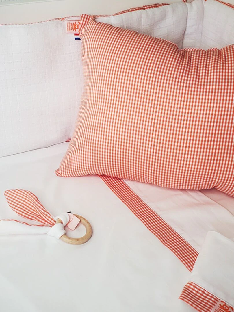 Draps Plat En Coton Bio Blanc   Blanc
