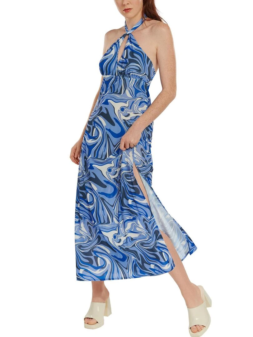 Robe longue estivale Palma Bleu