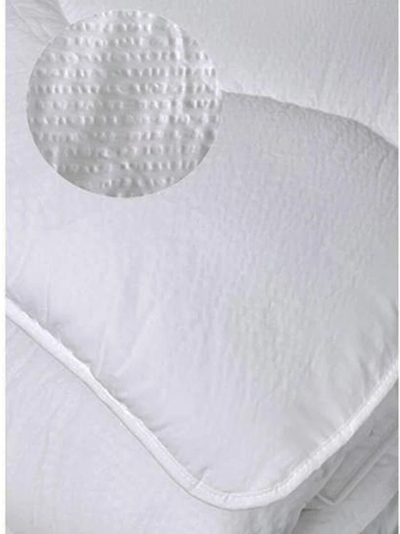 Couette Été Aspect Gaufré Blanc