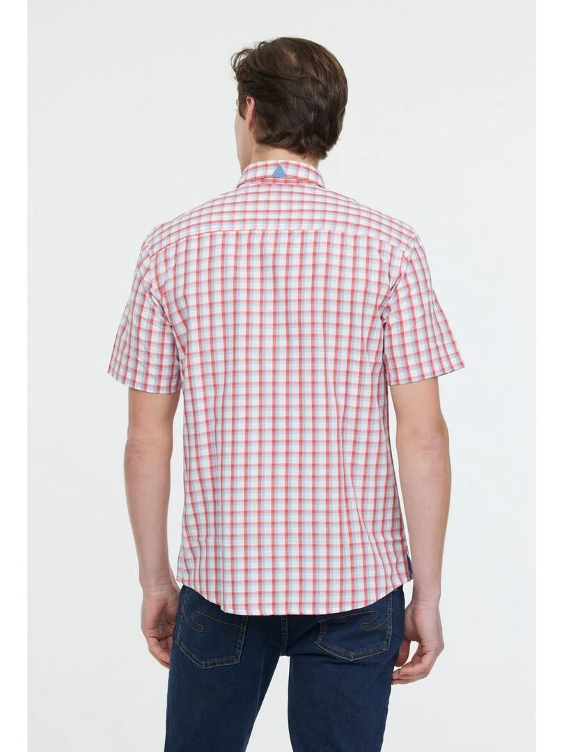 Lee Cooper   Chemise manches courtes coton regular DOXOU MC   Orange mandarine