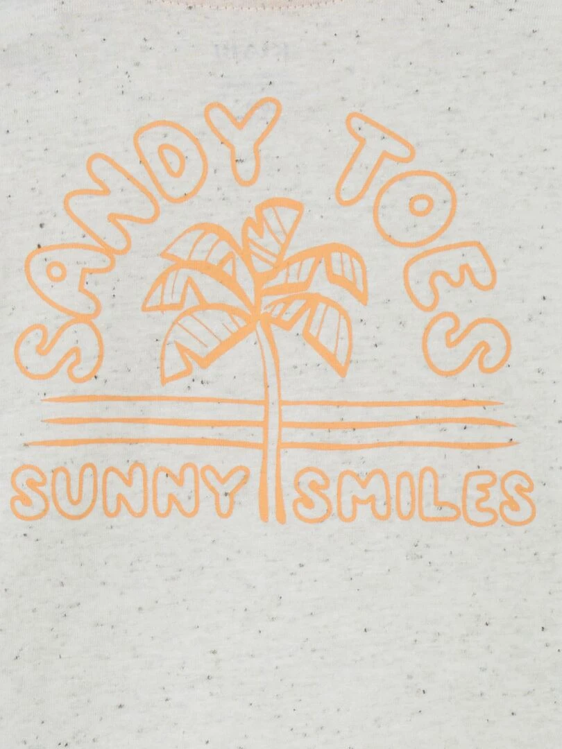 T shirt moucheté   Orange