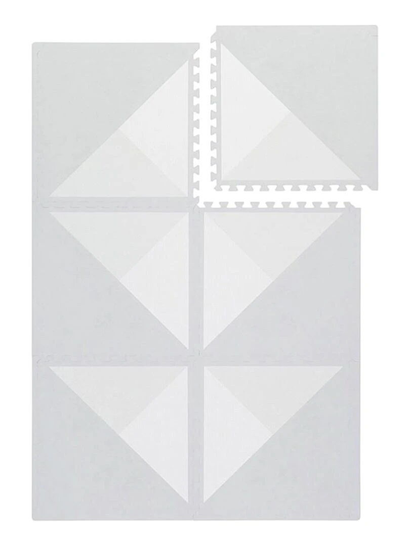 Tapis de jeu mousse KYTE PUZZLEMAT SOFT STORM Gris clair