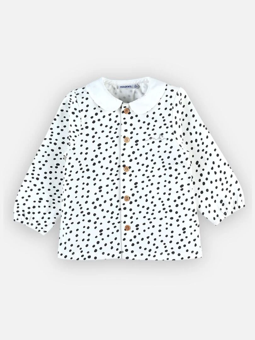 Blouse à pois    Noukie's   Bleu