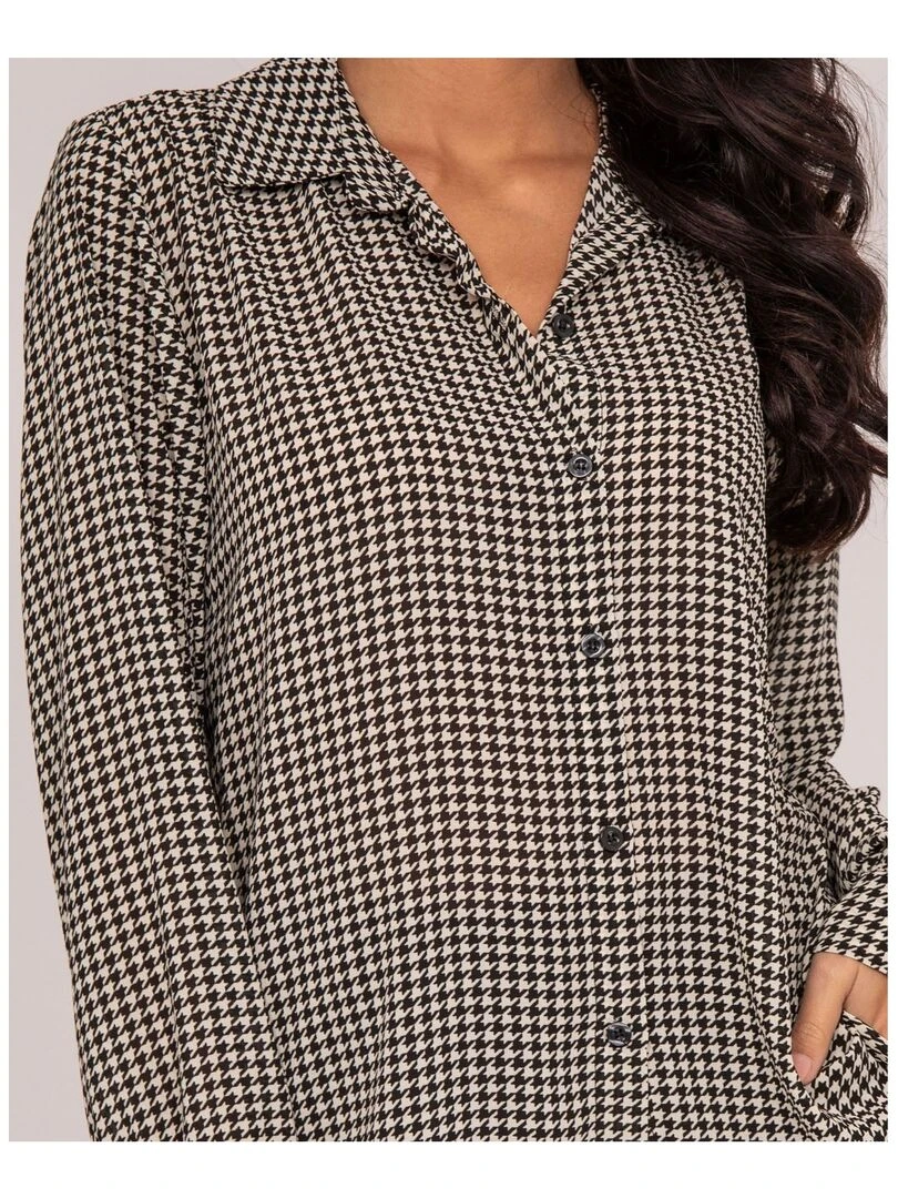 Chemise motifs ORIS   Noir