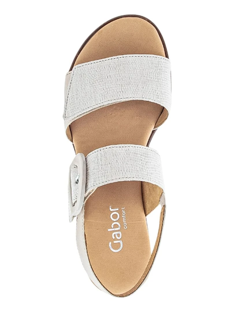 Sandales Cuir Gabor Nappa   Blanc