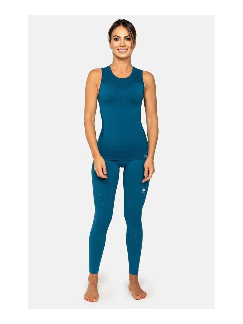 Legging Femme Fitness sans coutures Fibre Emana Taille haute Namasté Bleu anthracite