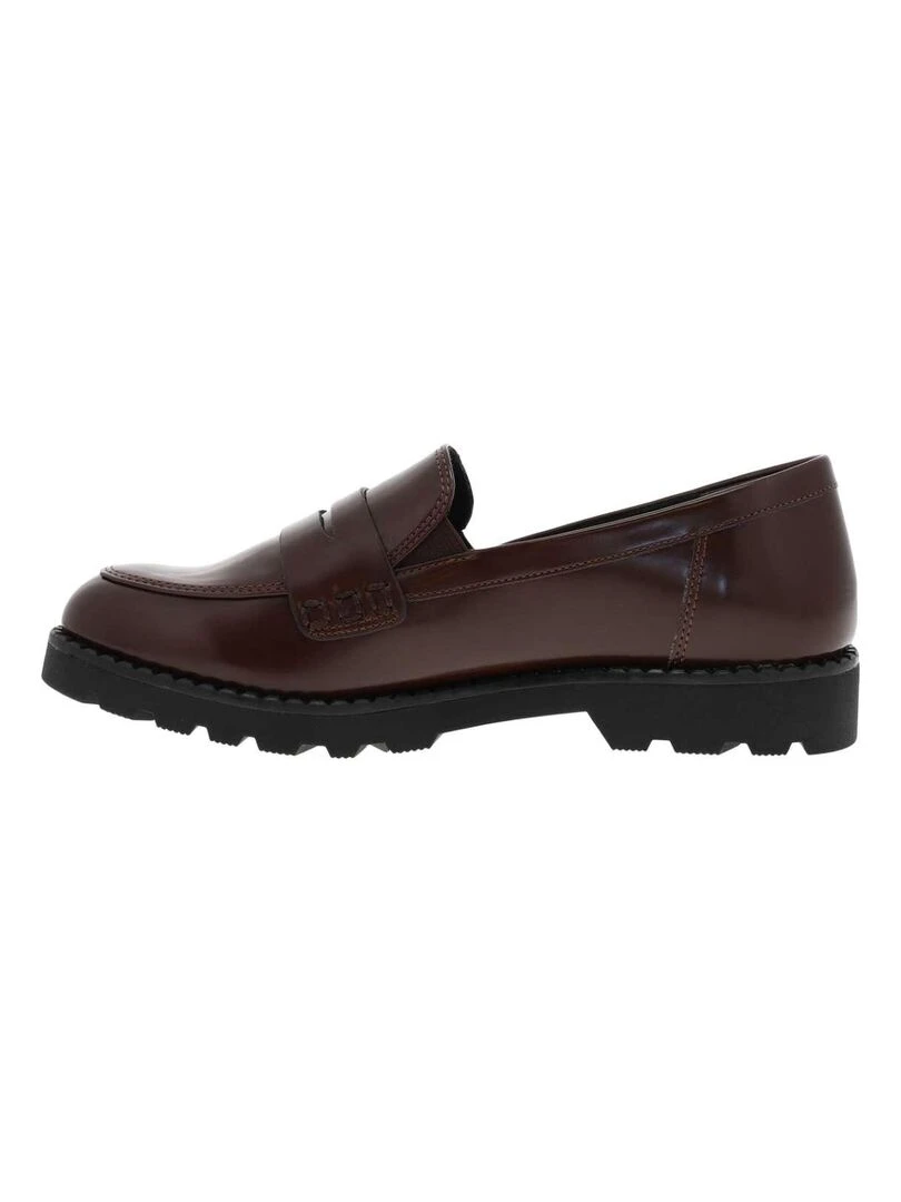TAMARIS   Mocassins talon plat   Gris Marron Blanc
