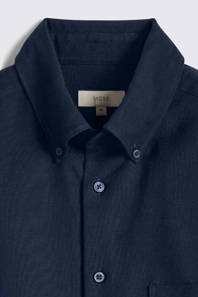 Charcoal Washed Oxford Shirt   Buy Online at Moss