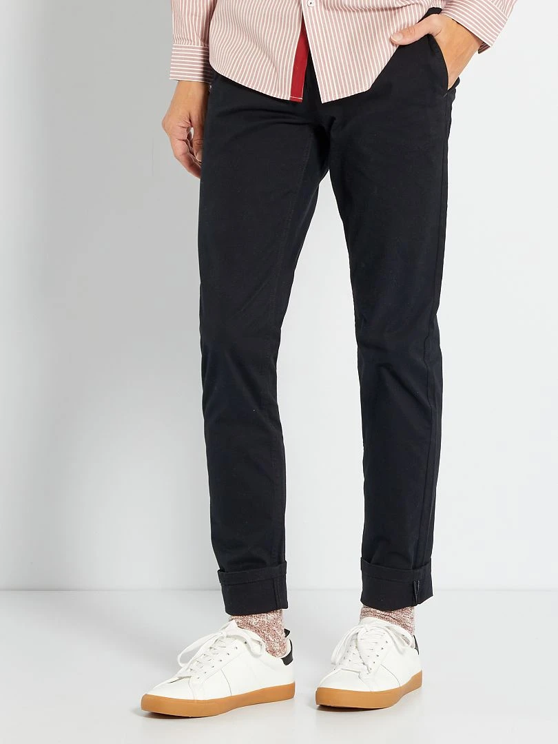 Chino slim L34 noir