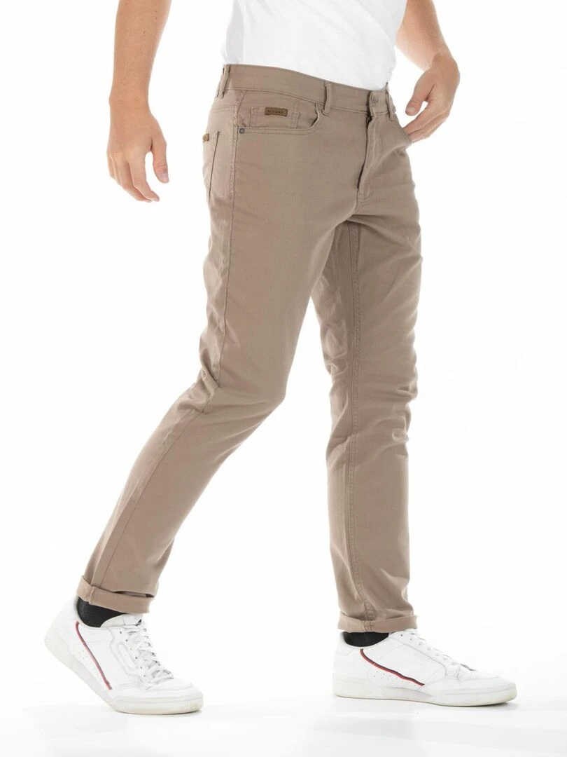 Jeans stretch RL80 Fibreflex® coupe droite ajustée gabardine 'Rica Lewis'   Beige sable