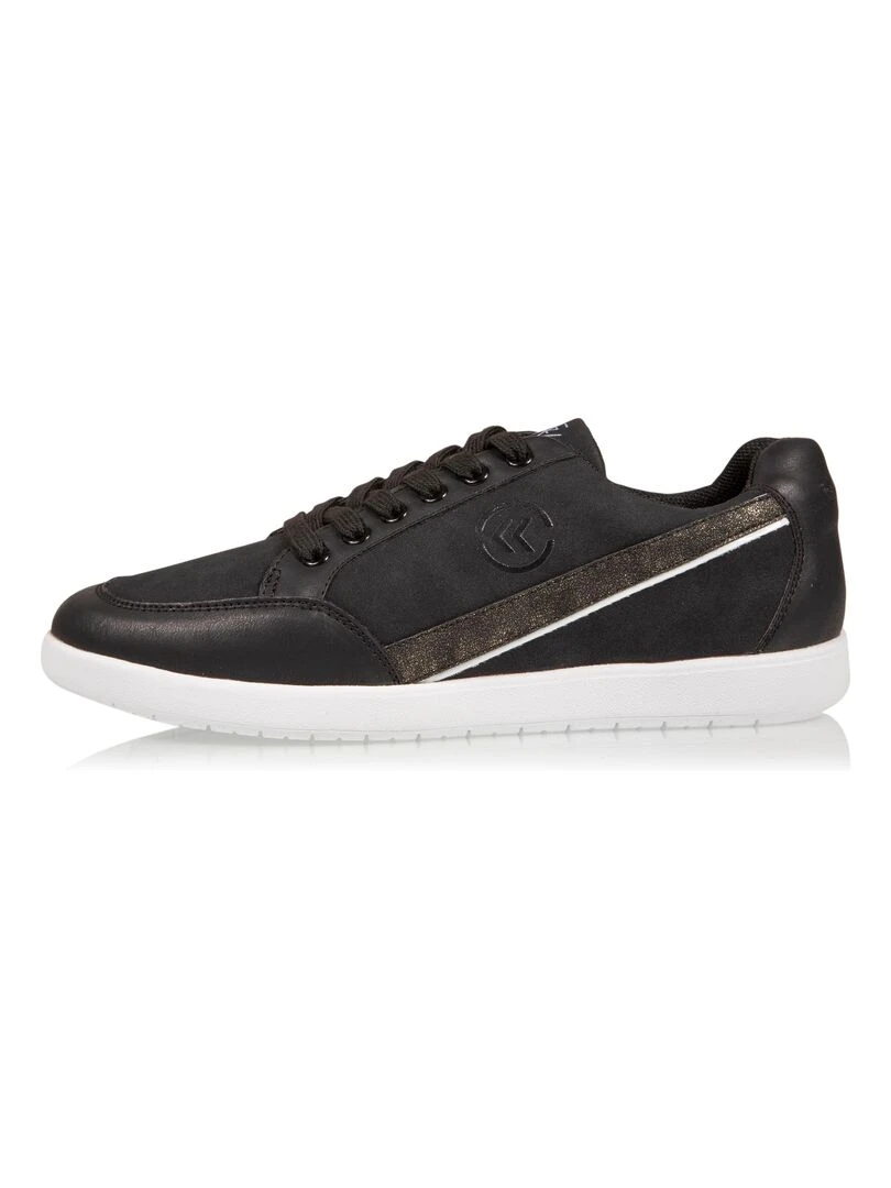 Baskets Confort Femme lacets Noir   Noir