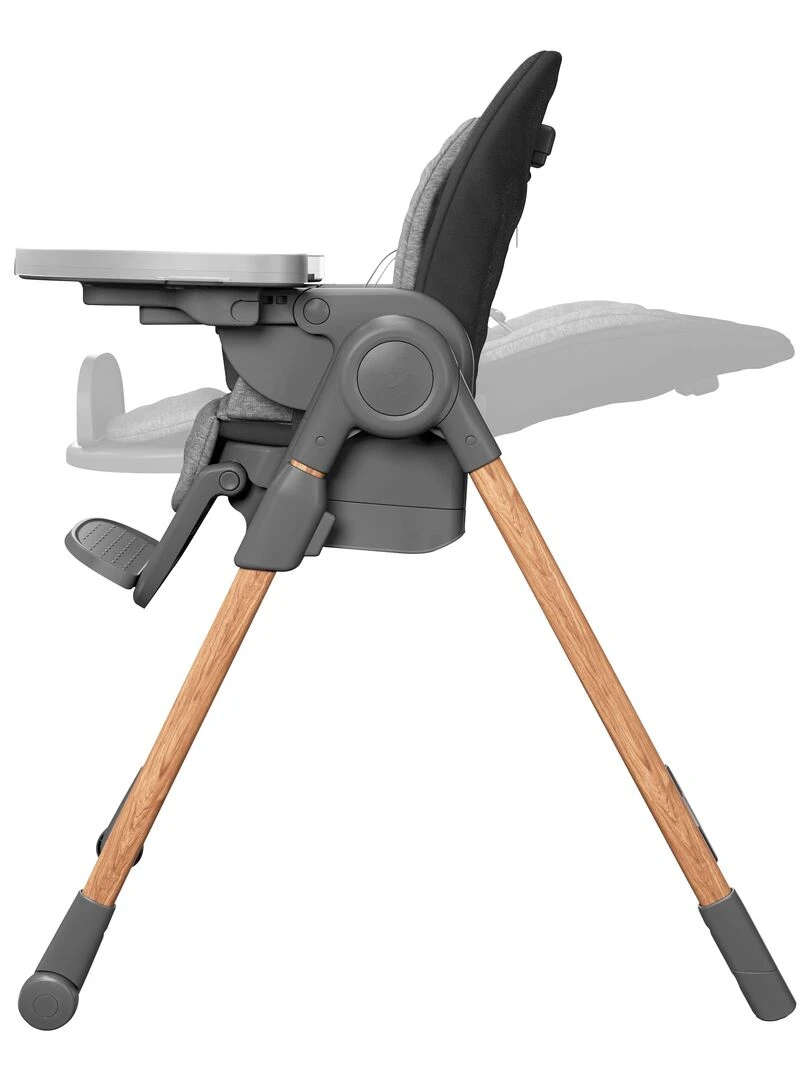 MAXI COSI Chaise Haute Minla évolutive 6 positions de la naissance à 6 ans Essential Graphite Gris foncé