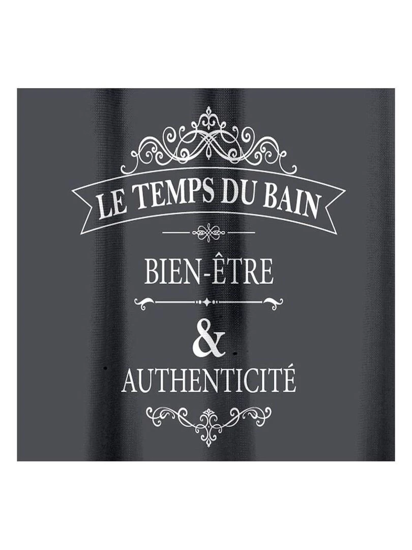 Rideau de douche 180x200 Vintage Gris