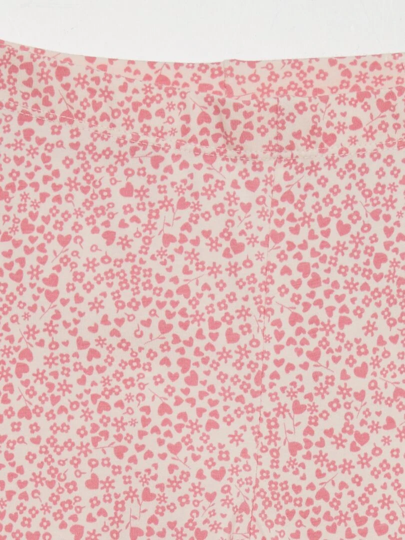 Legging long à motifs Rose