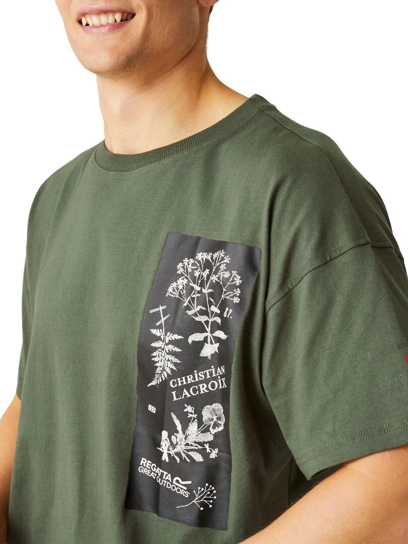 Regatta   T shirt CHRISTIAN LACROIX ARAMON   Vert kaki