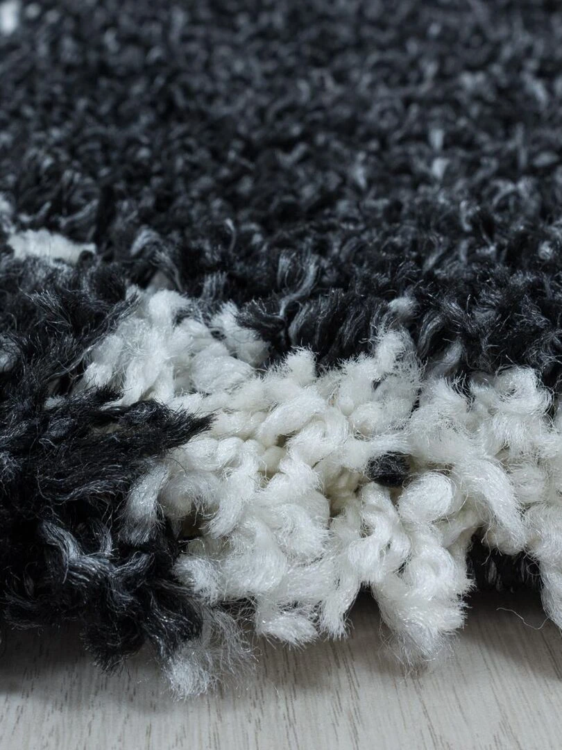 Tapis shaggy SCANDINAV A OEKO TEX®   Noir