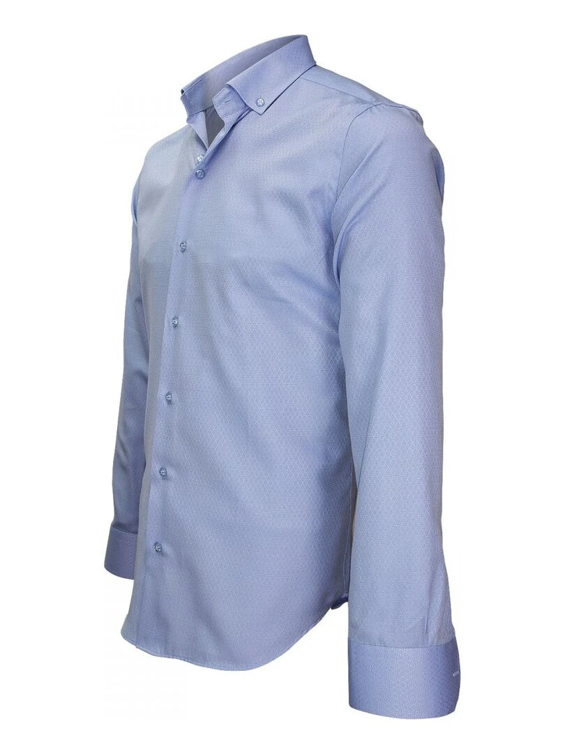 Chemise popeline armurée ZINO Bleu