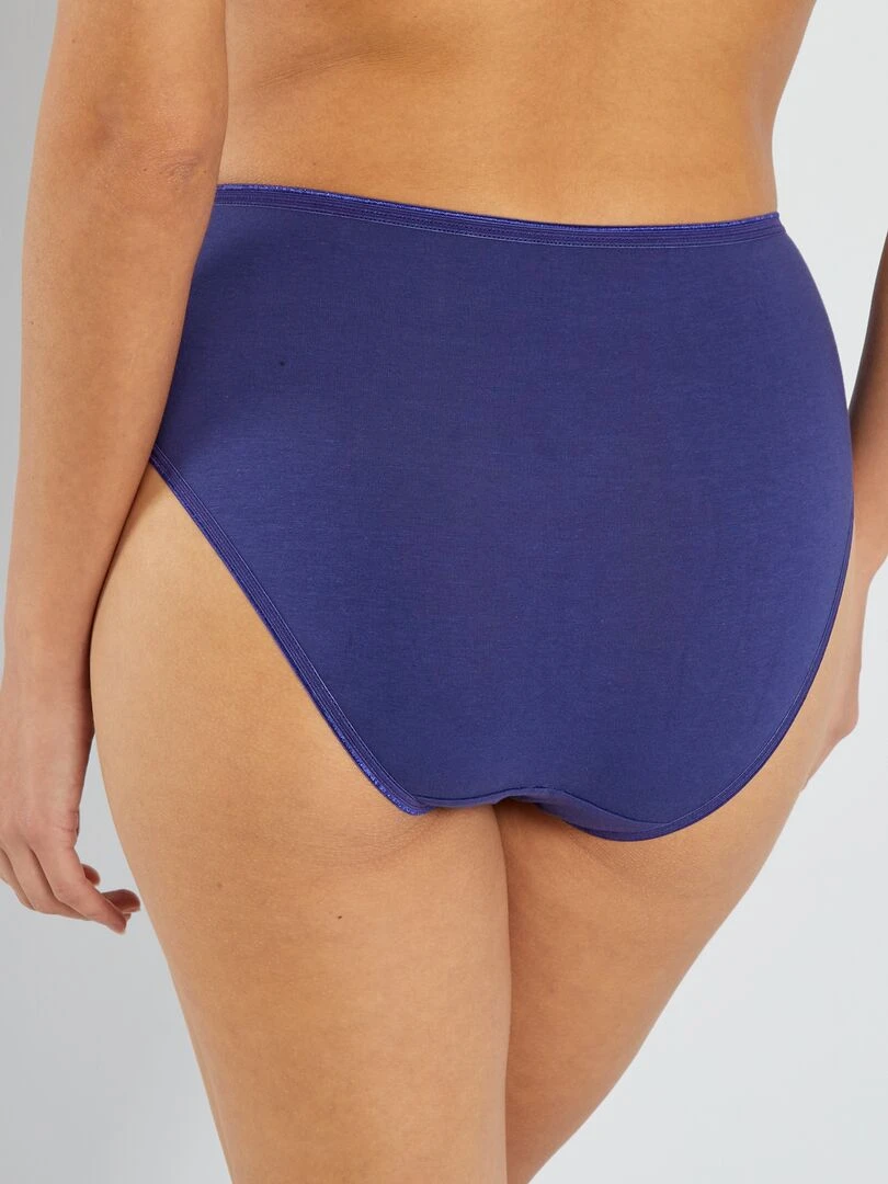 Lot de 3 culottes midi 'Sans Complexe' bleu