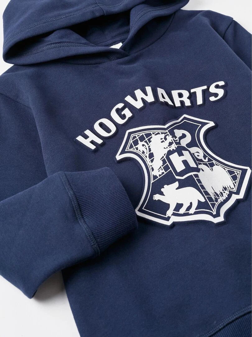 Sweat à capuche pour garçon 'Hogwarts'   LICENSE   Bleu foncé