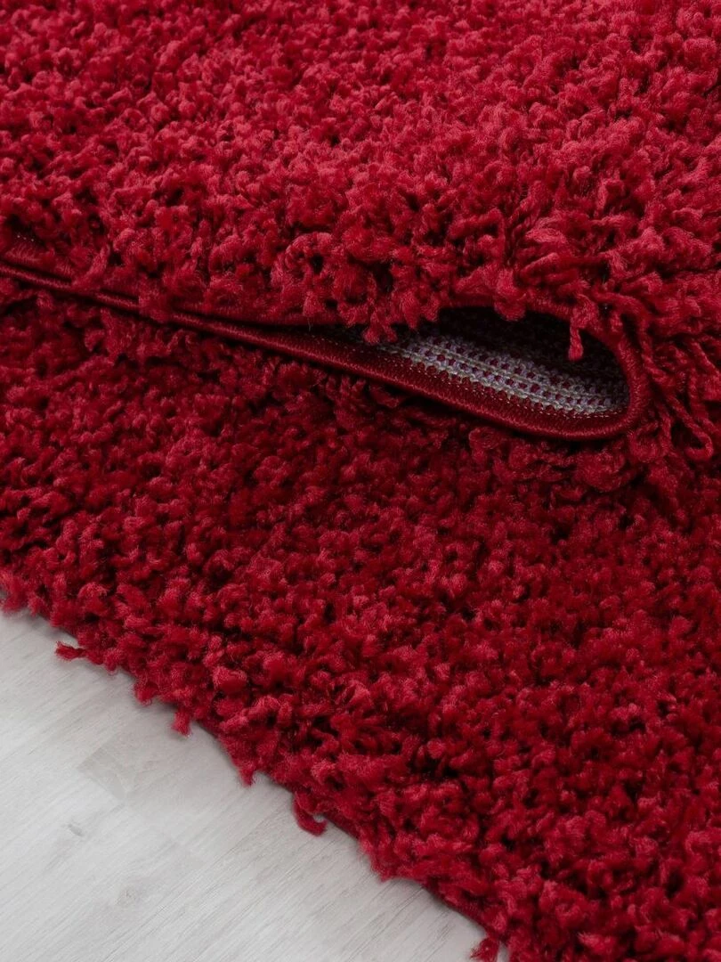 Tapis shaggy UNI C OEKO TEX®   Rouge