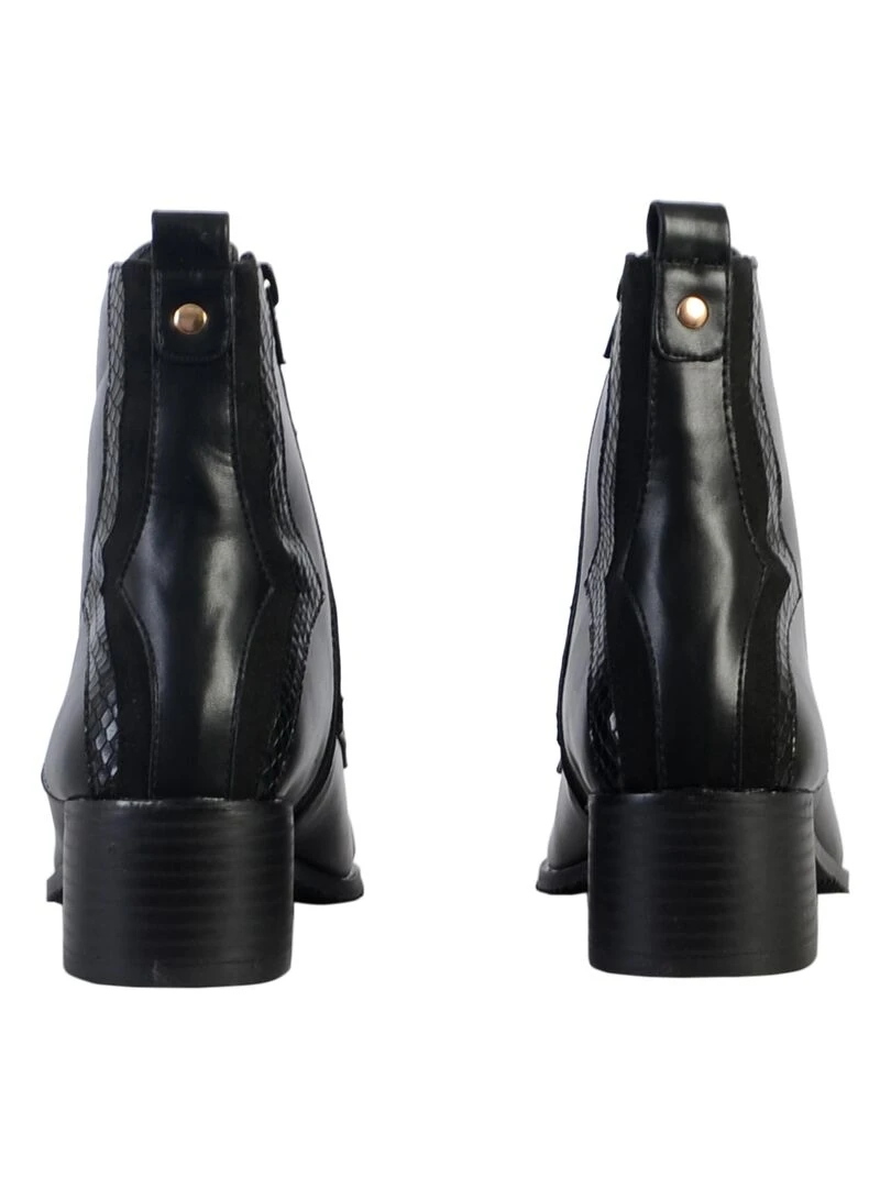 Bottine Cuir The Divine Factory   Noir