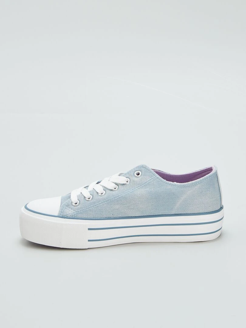 Basket en toile 'Stitch'   Bleu