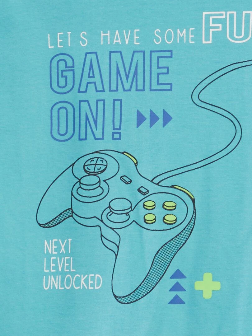 Ensemble de pyjama 'Gaming' 2 pièces Bleu