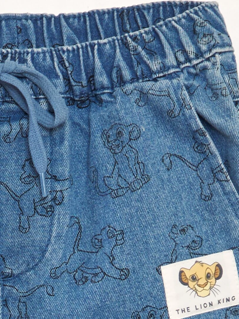 Short en jean 'Roi Lion'   Bleu