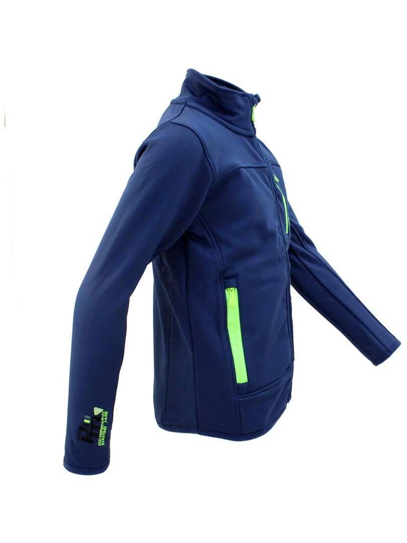 Blouson polarshell garçon ECANTON   PEAK MOUNTAIN   Bleu marine