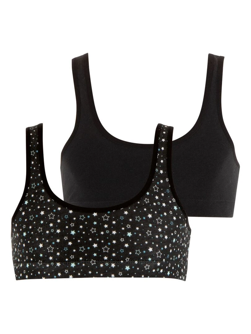 Lot de 2 brassières fille Mode Girl by Noir