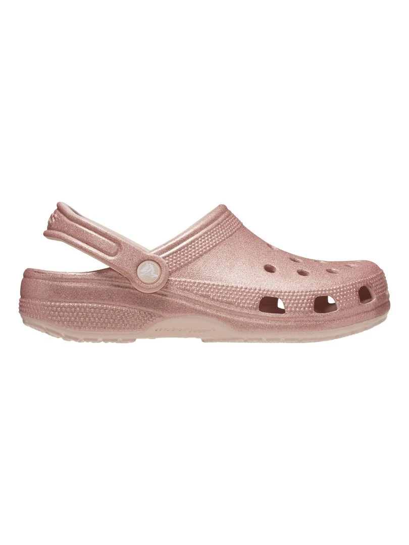 Sabot à Enfiler Crocs Classic Glitter Cloq   Rose