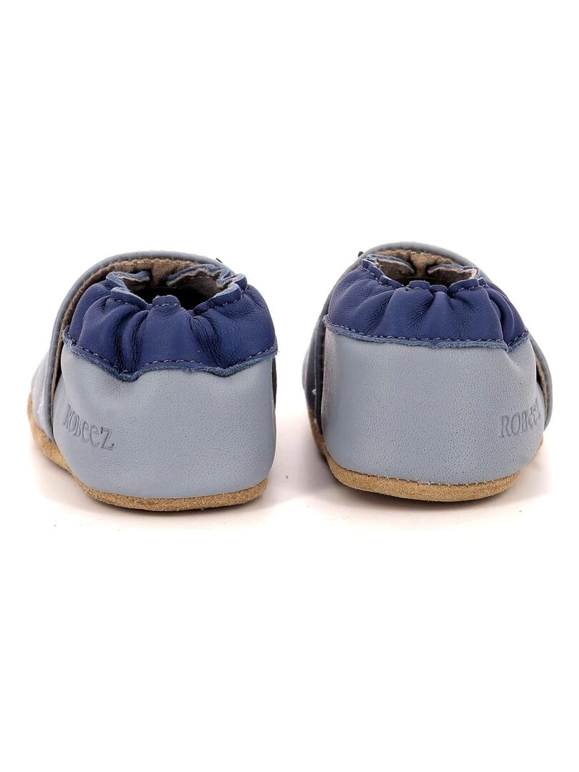Chaussons Cuir Surfing Boy   Bleu