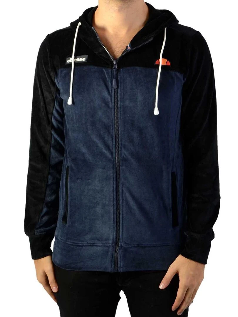 Sweat Zippé à Capuche Ellesse Noir