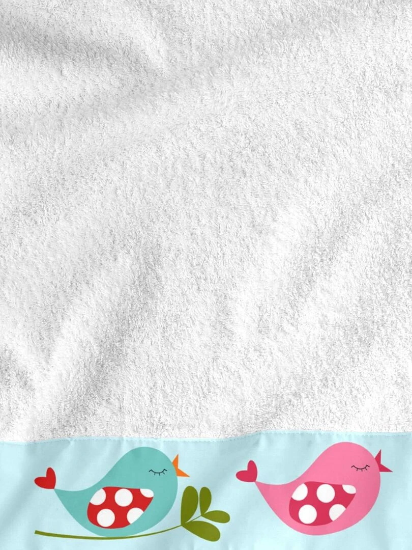 Lot de serviettes Little birds "Happyfriday"   Blanc