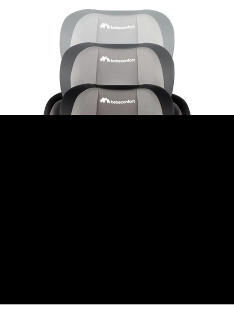 BEBECONFORT Siège auto EverFix i Size évolutif  isofix  15 mois à 10/12 ans Gray Mist   Noir Gris
