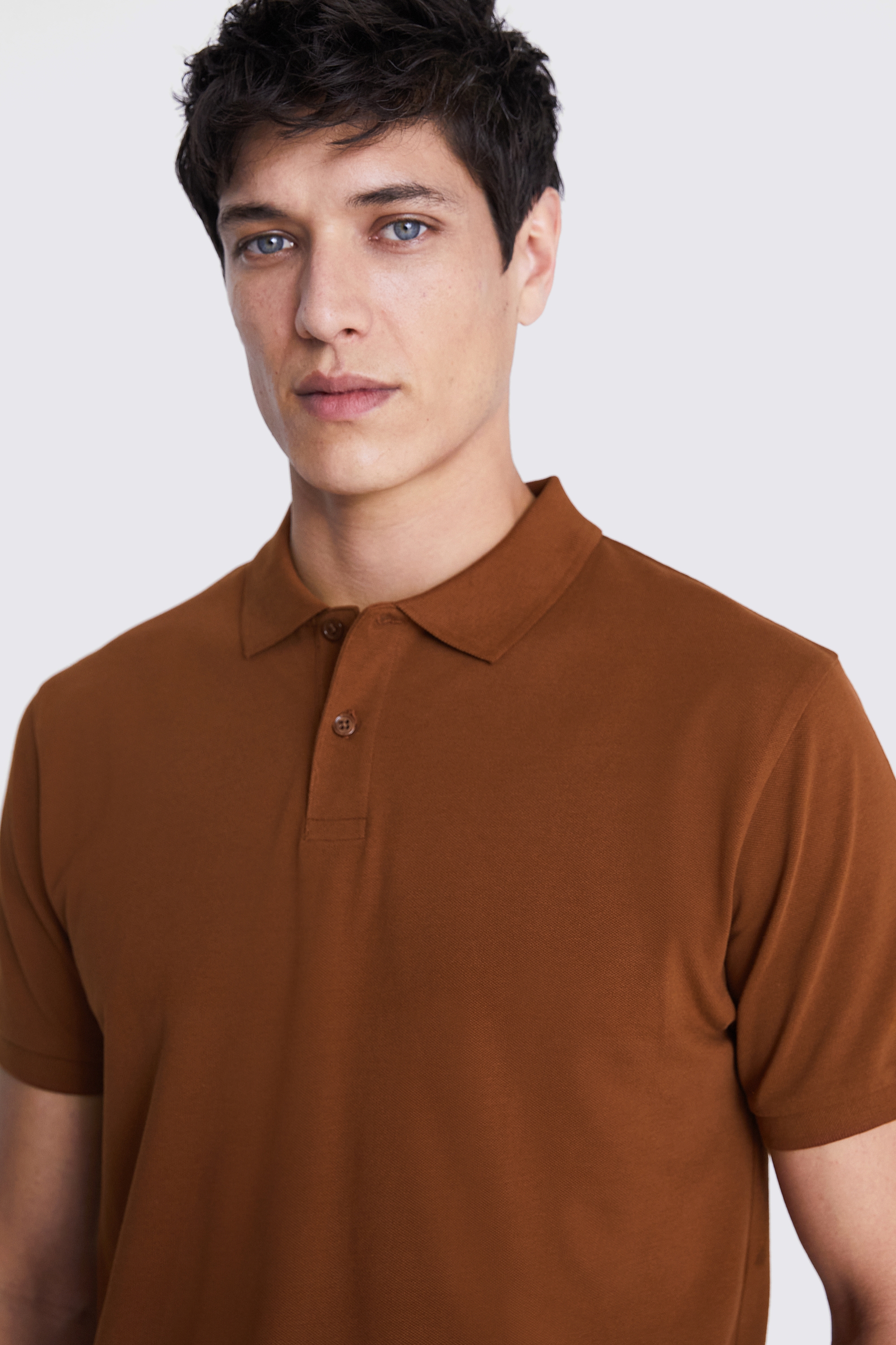 Ecru Terry Towelling Skipper Polo   Buy Online at Moss