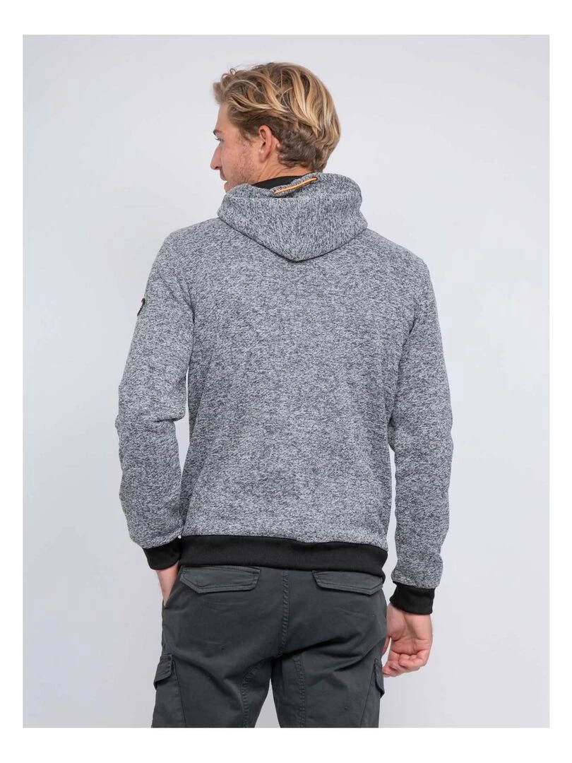 Sweat zippé capuche WALTON Gris