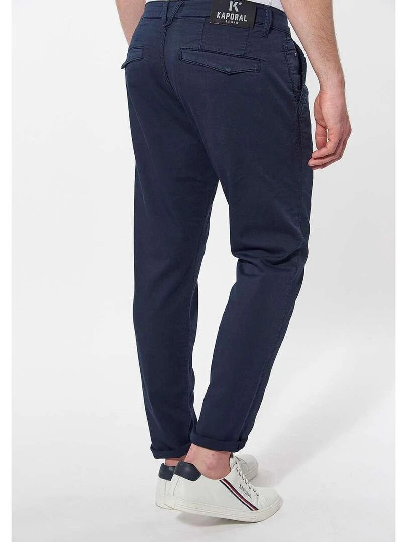 KAPORAL   Pantalon coton mélangé slim   Bleu marine