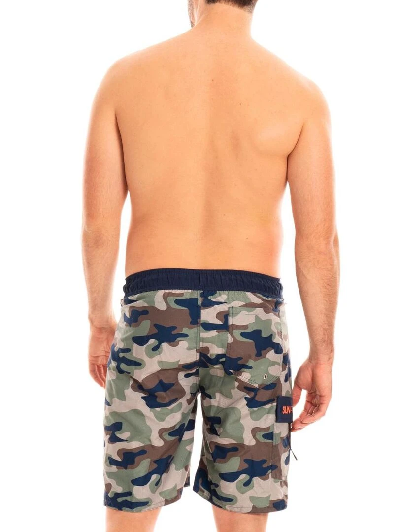 Short de bain long Lino   Vert