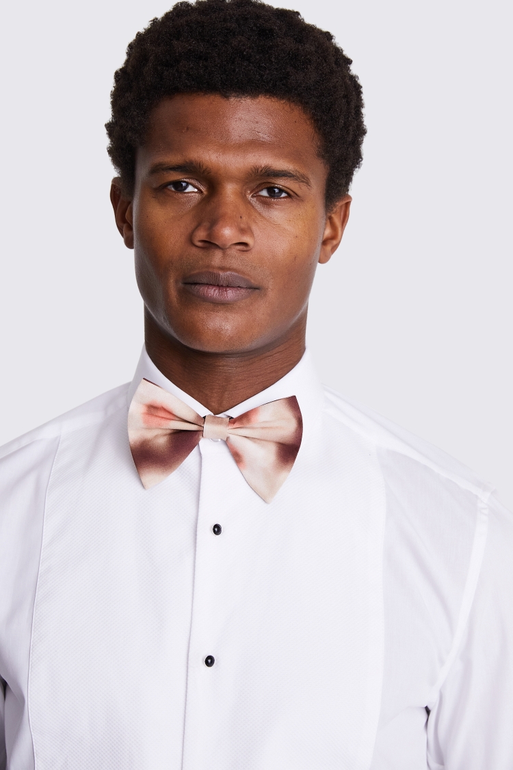 Burgundy Macro Floral Bow Tie Made with Liberty Fabric Buy Online at Moss