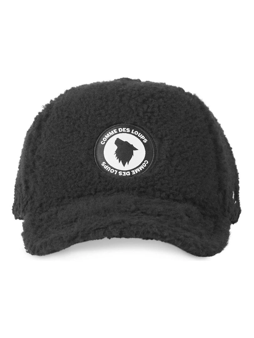Casquette fausse fourrure uni Fur Comme Des Loups Noir
