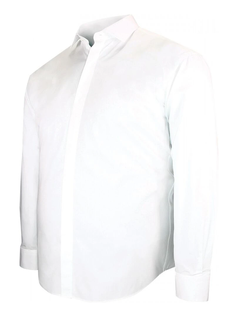 Chemise habillée gorge cachée CACHET   Blanc