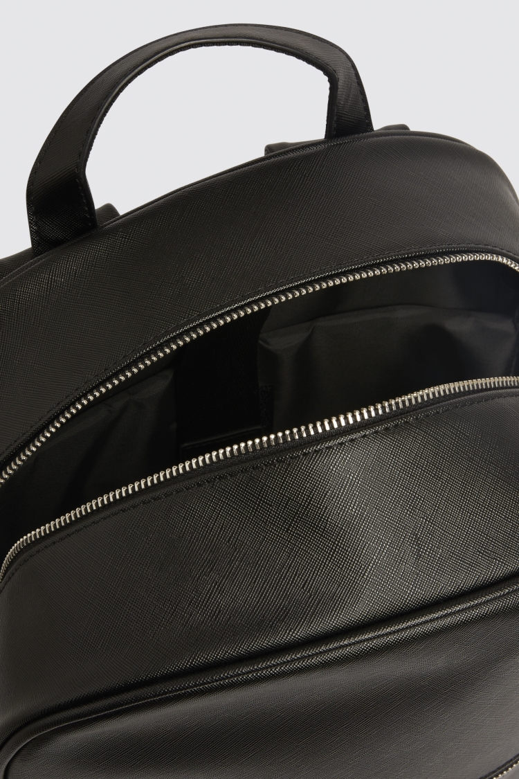 Moss Black Saffiano Backpack   Buy Online at Moss
