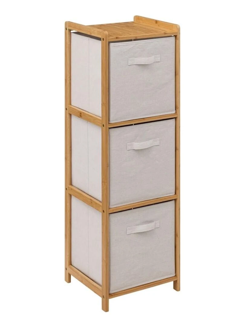 Étagère 3 rangements Tidy Box Beige