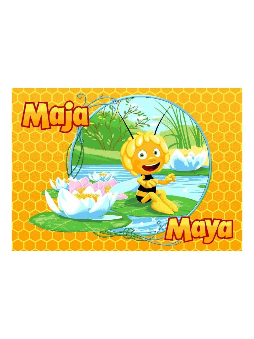Tapis enfant MAYA WATERFRONT Jaune 95x133 Fait en Europe Jaune