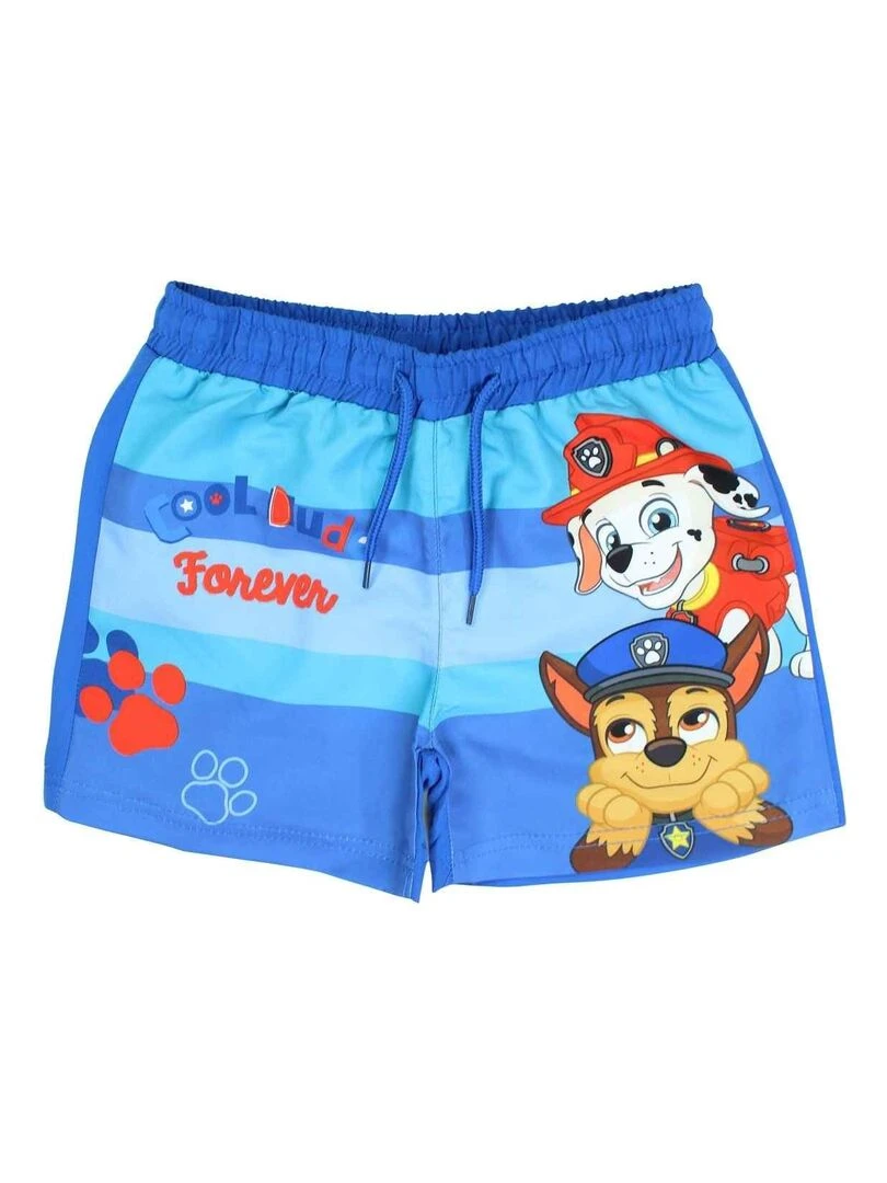 La Pat' Patrouille Short De Bain garçon imprimé La Pat' Patrouille Bleu