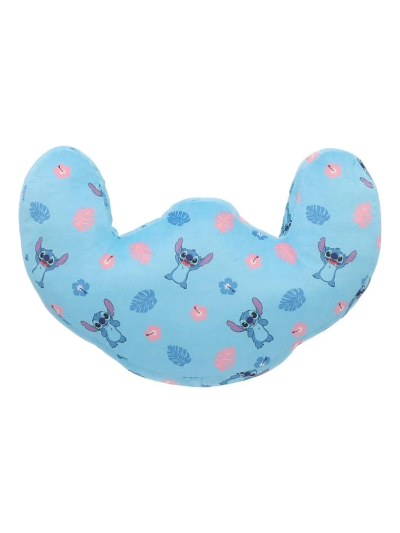 DISNEY   Coussin 3D Stitch   100% Polyester   Bleu   Bleu