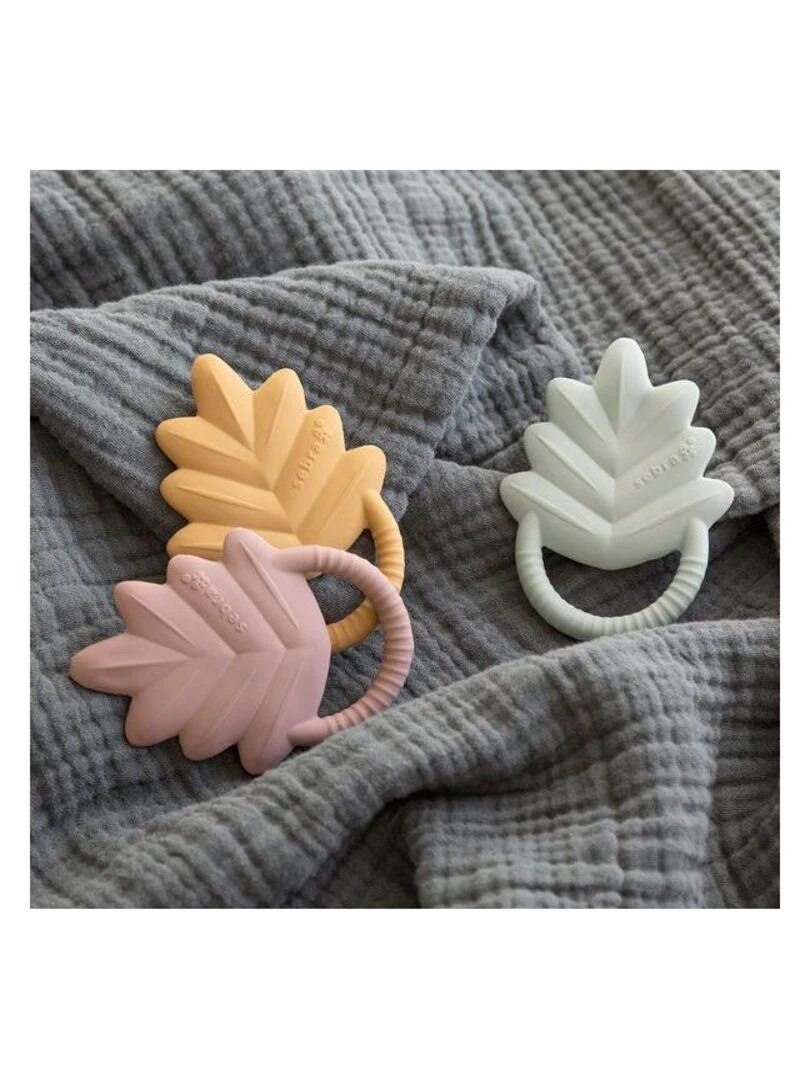 Anneau de dentition en caoutchouc naturel rose Sebra Rose