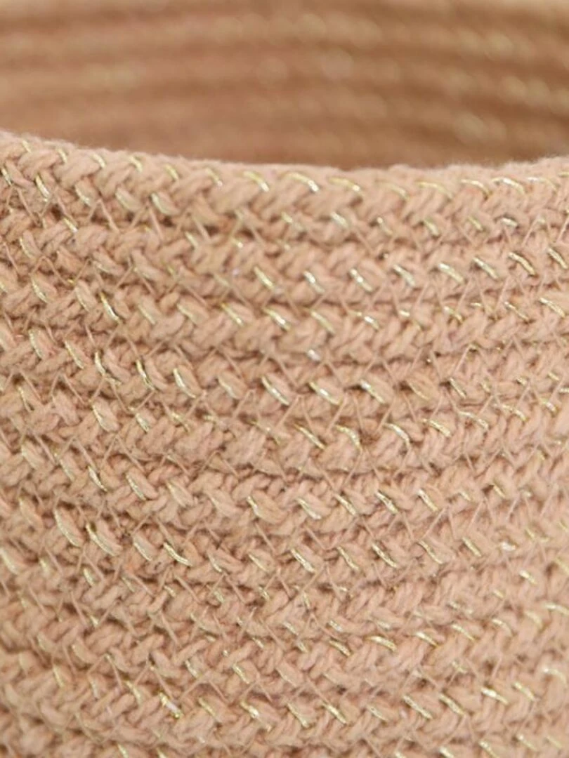 Lot de 3 paniers de rangement Ilse amande Beige