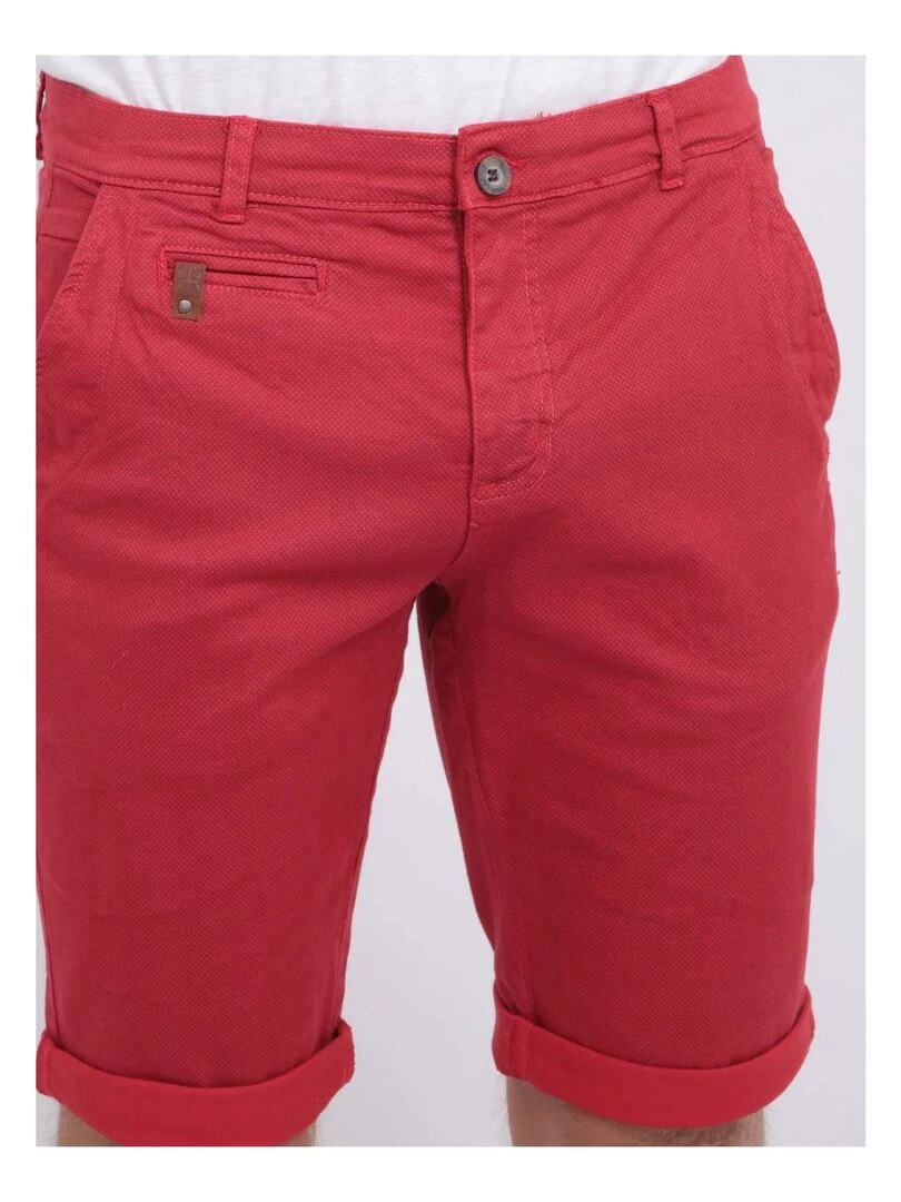 Bermuda chino BODELTA   Rouge